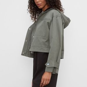 Cropped Hooded Jacket - New With Tags - NEVER WORN - Surplus Green